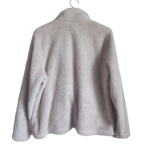 Torrid Beige Tan Faux Sherpa Teddy Soft Zip Up Jacket Size 1x - Picture 3 of 6